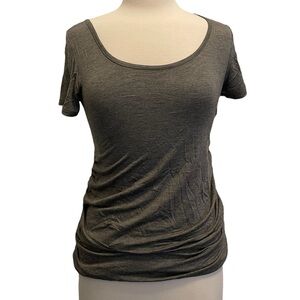 Pinkblush Maternity Gray Short Sleeves Top Size Small